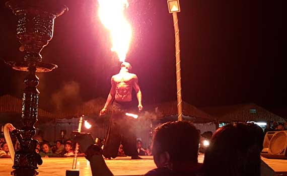 Evening Desert Safari Dubai Live Fire Show