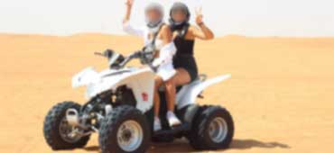 Family-friendly ATV rental Dubai desert safari adventure